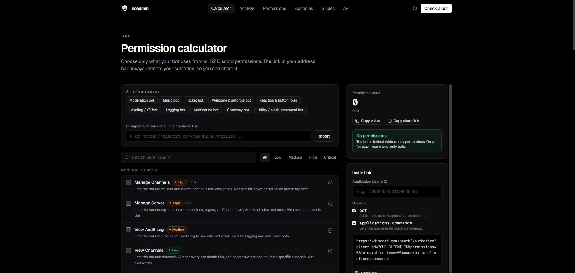NoAdmin — calculator