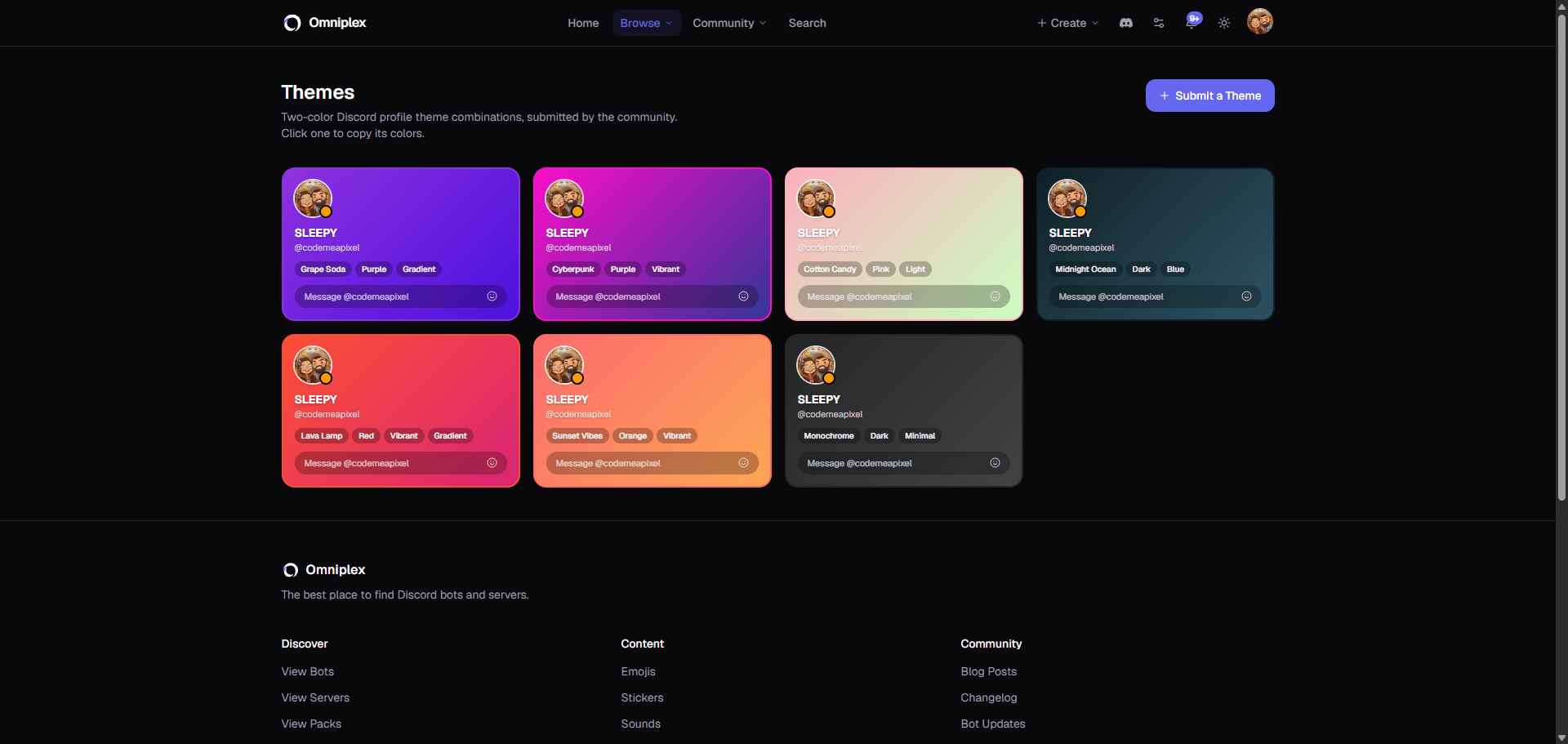 Omniplex — themes